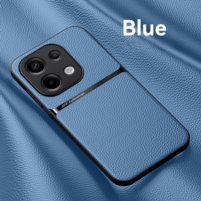 Для Xiaomi Poco M6 Pro 4G чехол автомобильный магнитный держатель мягкий кожаный чехол для телефона Poko Little Poco M6Pro M 6 POCOM6 4G Pro задняя крышка