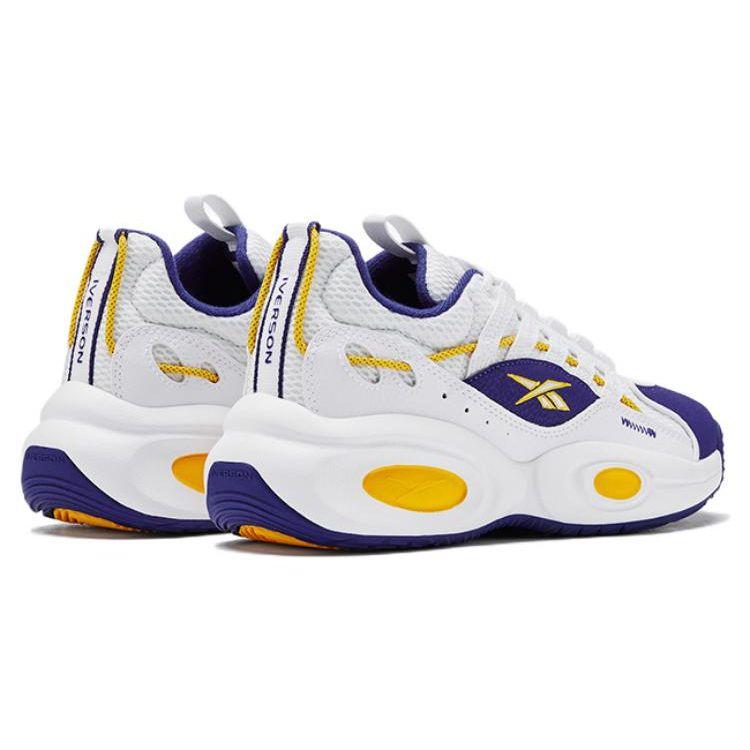 Reebok Кроссовки унисекс Solution Mid White Purple Gold GW4377