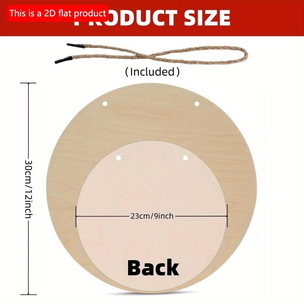 Деревянное настенное украшение в древнем стиле с художественным дизайном - 20 см