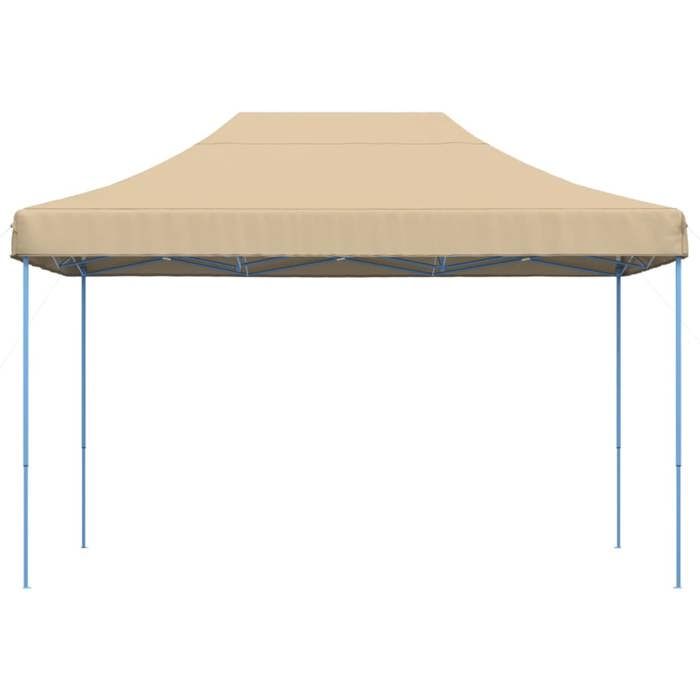 VidaXL Tente de réception pliable escamotable beige 410x279x315 cm, tente, tente à auvent, auvent de gazebo, tente gazebo, 4005007