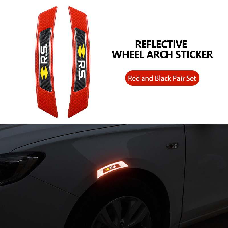 Car Wheel Arch Safety Warning Sticker Mark Tape Reflective Strip For Renault Clio Dacia RS Megan Scenic Logan Laguna Kadjar WW9