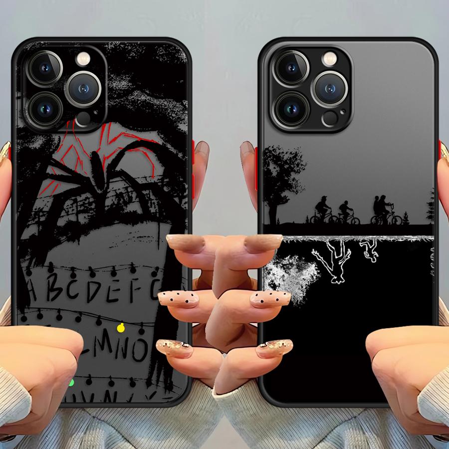 Case for iPhone 18 17 Pro Max 11 XS XR Air 13 Mini 14 16 Plus 15 7 8 SE 12 Funda Back Phone Cover Strange Things Letters A-Z