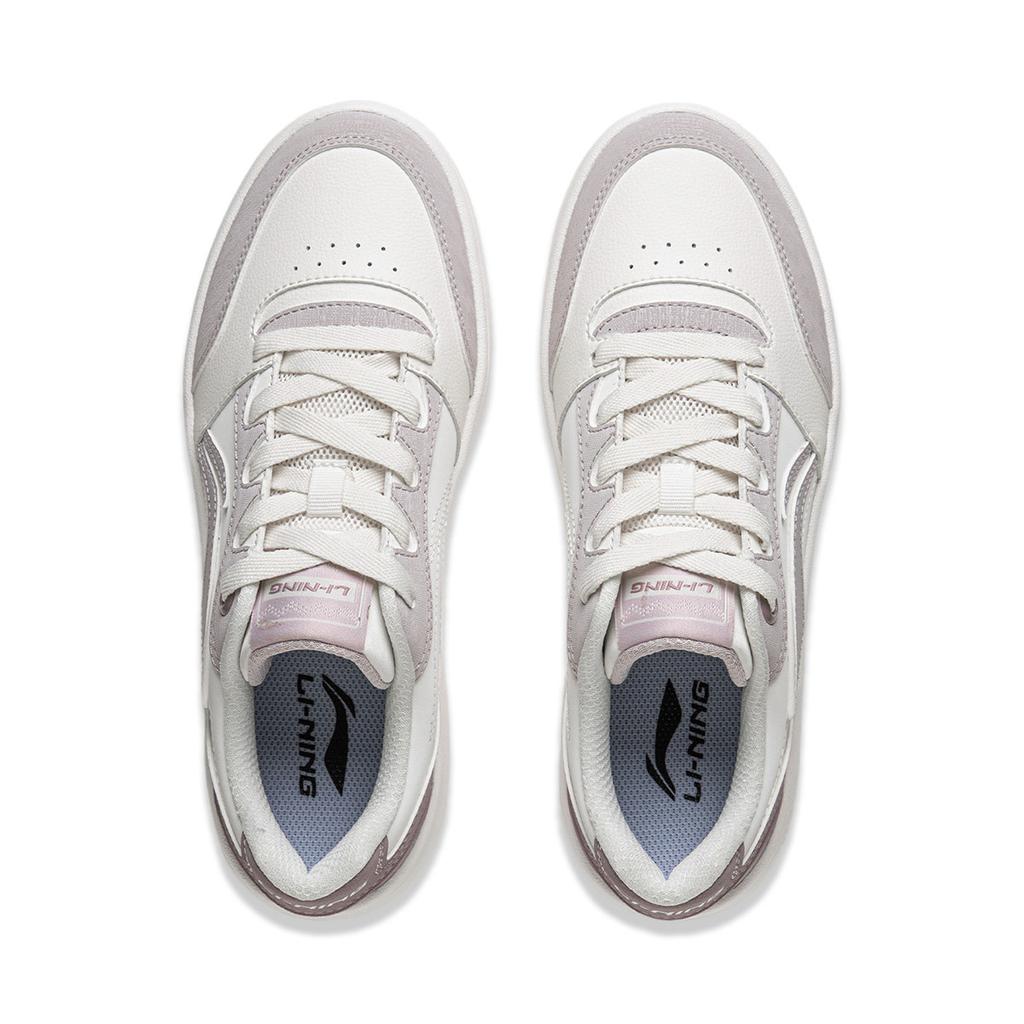 LiNing Yuan Bao V3 Classic Fashion White Sneakers Retro Versatile Thick Sole Comfortable Non-Slip Wear-Resistant Low-Top Skate Shoes AGCV108-1
