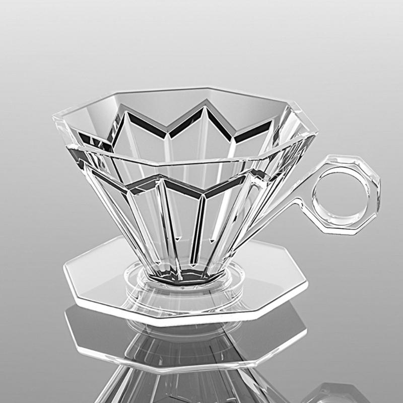 Кофеварка-капельник Фильтр-чашка Конусная Кофеварка Кофе-дриппер Многоразовый Держатель-конус для фильтра на 1-2 человека Легко чистить