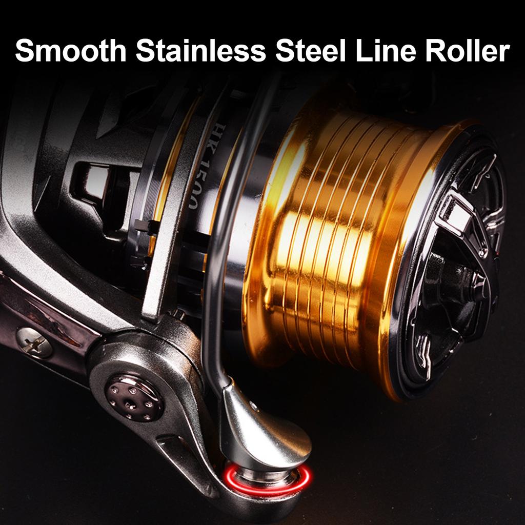 Спиннинговая рыболовная катушка 7+1 BB, рыболовная катушка для дальнего заброса, легкая металлическая спиннинговая катушка для рыбалки