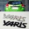 3D Хромированный Матовый черный Значок-эмблема Yaris Наклейка на задний багажник для Yaris XP90 XP130 Внешняя Замена