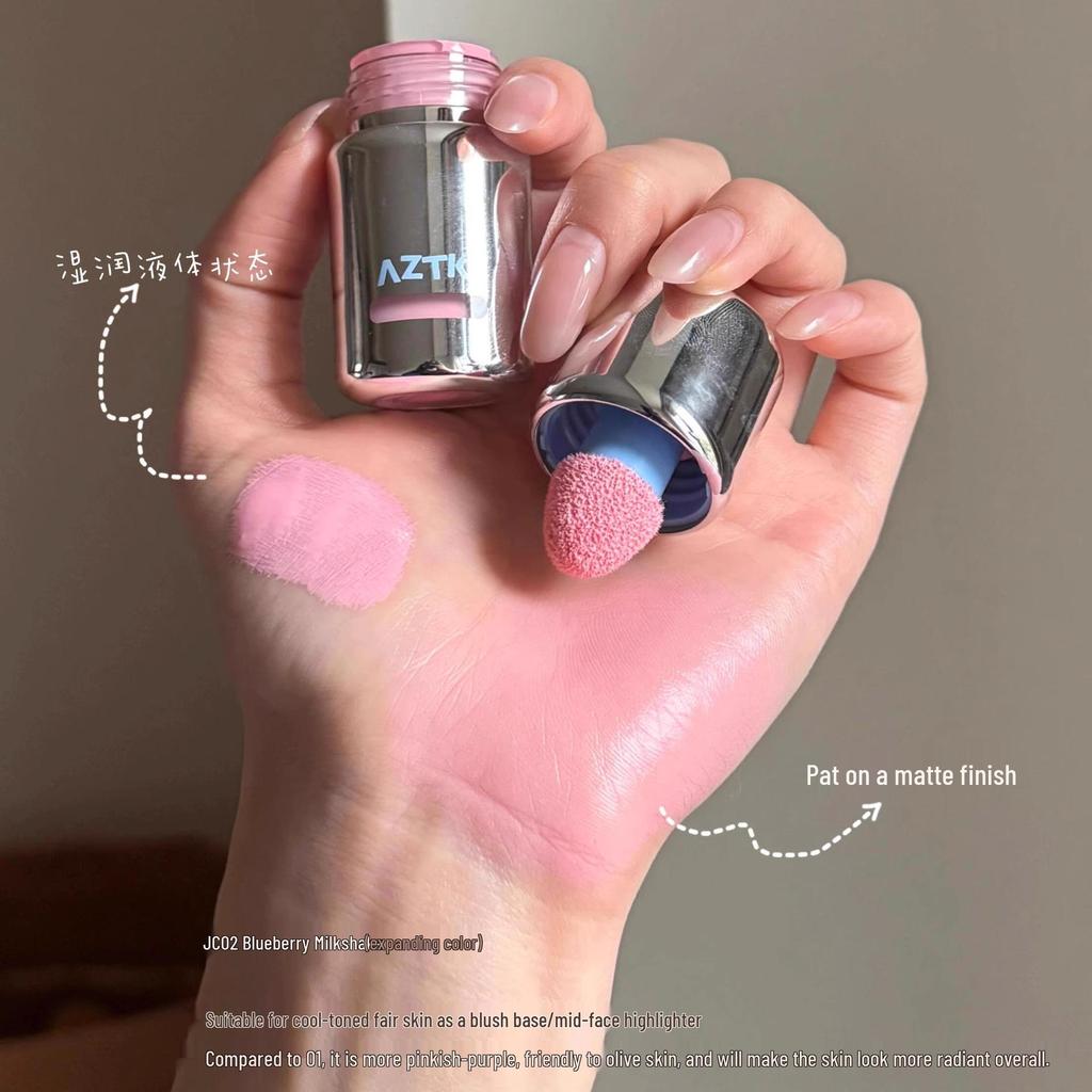 AZTK Liquid Matte Blush & Bronzer for Contouring and Highlighting In Blue and Purple Shades