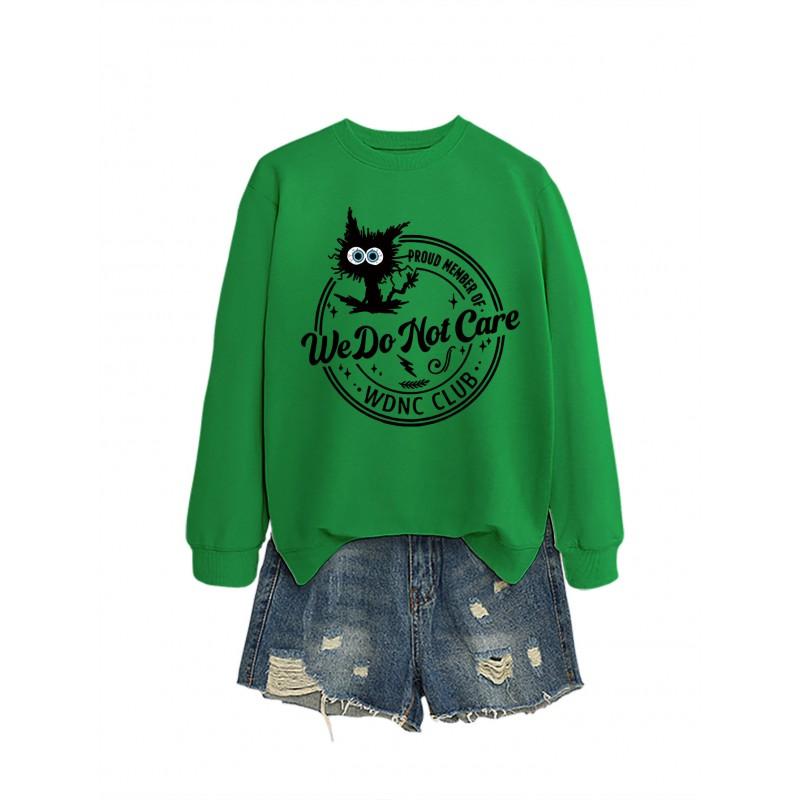 Womens Oversized Casual Hoodie Sweatshirt With Graphic Print Winter 2025
