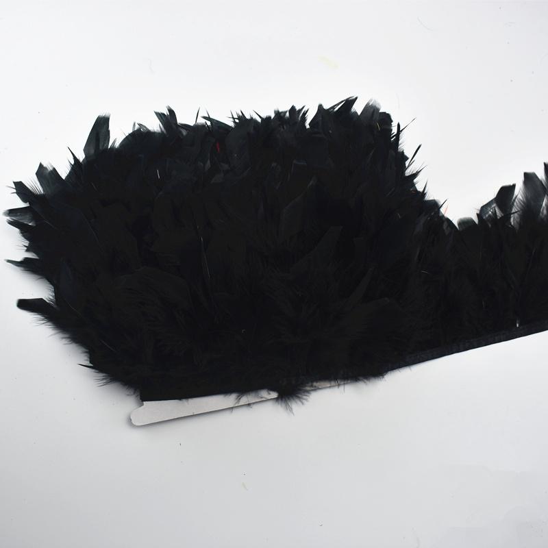 10Meters Turkey Feathers Trim Fringe Ribbon Feather On Tape Flecos Sewing Trimmings Fringe for Clothes Dress Wedding Decoration