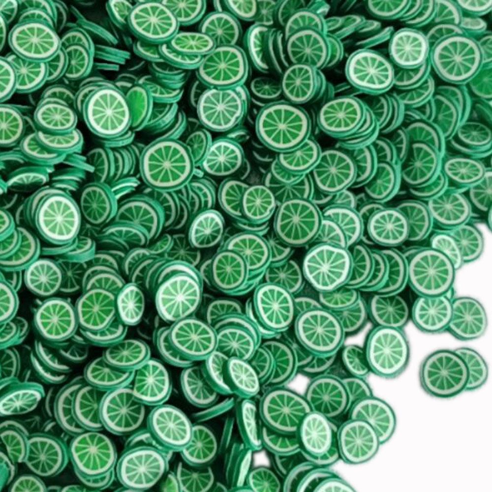 Lime Fruit Slices Polymer Hot Clay Sprinkles Scrapbooking Nail Art Decoration DIY Slime Filling Accessories