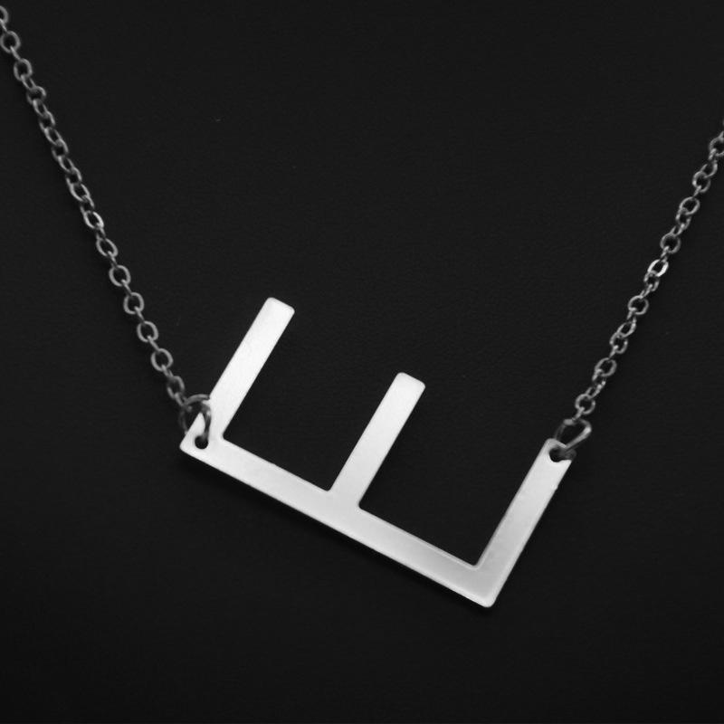 Женское ожерелье из 26 английских букв с орнаментом, пульсирующая цепочка, персонализированное ожерелье с буквами