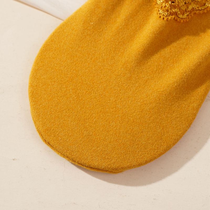 Женские осенне-зимние утолщенные теплые флисовые носки, кружевные носки до щиколотки, нескользящие носки-тахо