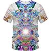 Летние футболки с круглым вырезом и 3D психоделическим принтом, модные повседневные мужские футболки с коротким рукавом