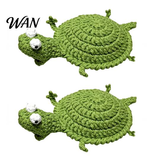 Drink Coaster DIY Crochet Lizard Kit, Handmade Knitting Animal Crafts, Kit Decorative Mug Coffee Cup Mat for Adults, Beginner Desk Accessory