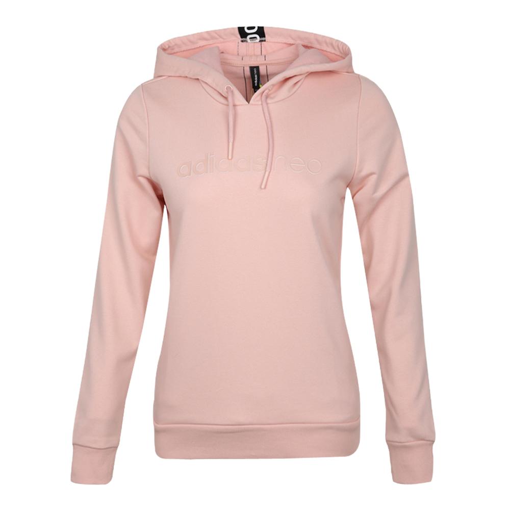 Adidas Sweatshirts Women's Pink Hooded Moderate Regular DU2371