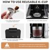 Stainless Steel Reusable K Cups Coffee Pods for Keurig 1.0 Universal Refillable K-Cup Coffee Filters with Brush Spoon Spoon BPA-Free Preserve