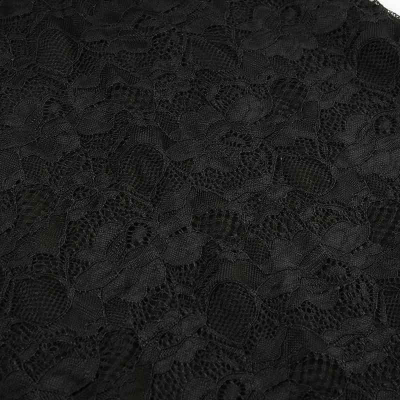 Women's Dark Sexy Wind Lace Bow V-neck Long-sleeved Imperial Sister Waisted Hip Thin Temperament Short Dresses