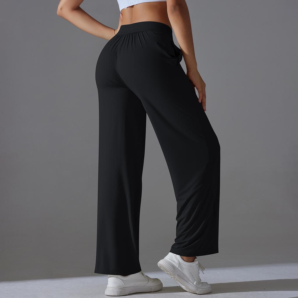 Summer Ice Silk Cool Feeling, UV Resistant, Loose And Breathable Sports Pants, Lightweight And Casual Outdoor Fitness Pants For Women