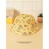 Daiso Disney Winnie The Pooh Kids Pattern Bucket Hat Yellow