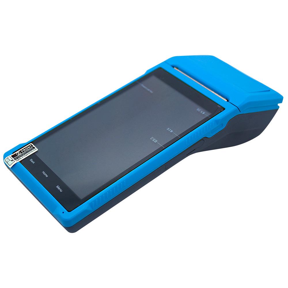 Smart Handheld PDA with 58mm Thermal Bluetooth Printer, SIM Card, WiFi, GPS Support