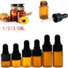 10 шт. дорожный янтарный многоразовый контейнер для духов пустой флакончик-капельница для эфирного масла