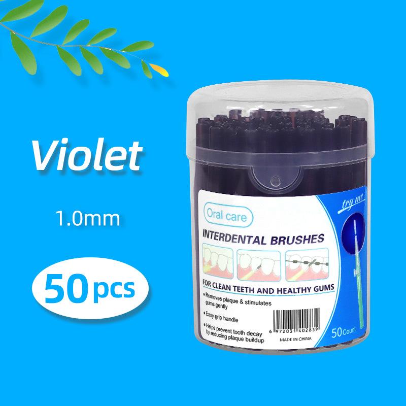 Выдвижная межзубная щетка пуш-пул для очистки промежутков