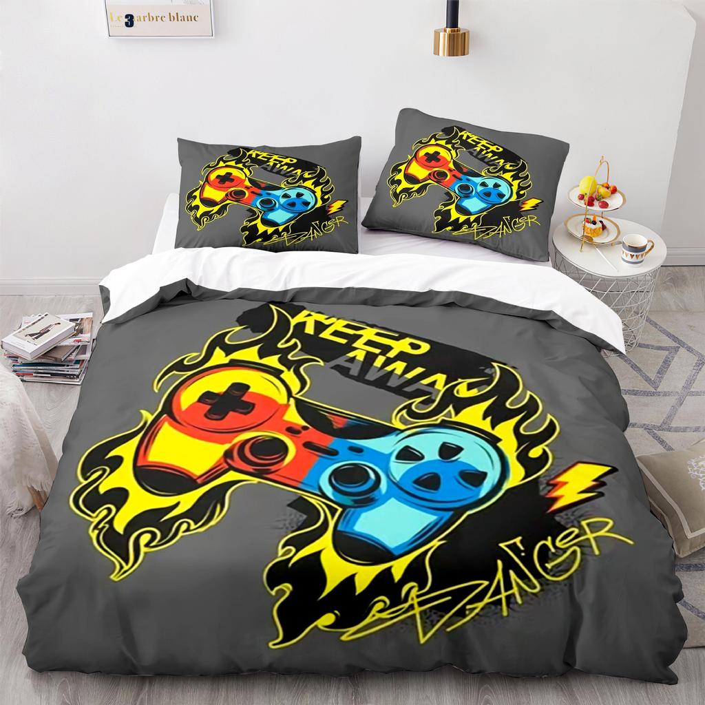 Digital Printing Three-Piece Gamepad Quilt Cover Size Quilt Cover 3D