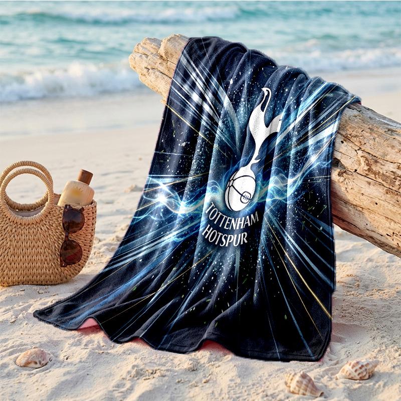 Пляжное полотенце из микрофибры с принтом Tottenham Hotspur, быстросохнущее, впитывающее, большого размера, для пляжа, плавания, путешествий