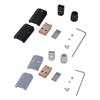 USB DIY Комплект Тип с винтовым креплением Разъем-вилка Type C Корпус из алюминиевого сплава для кабеля диаметром 6,0 мм Ремонт