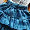 Plaid Ruffled Kids Baby Girls Cake Skirts Princess Ball Gown Pleated Tutu Skirts for Summer Autumn Children's Short Skirt