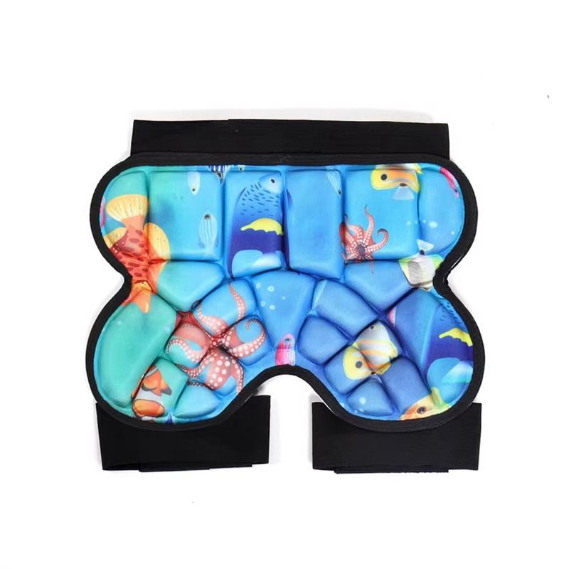 Kids Protective Shorts Hip Pads Skiing D3O Protectors Hip Snowboard Guards Crash Inline Ice Skate Crash Adjustable Butt Pads