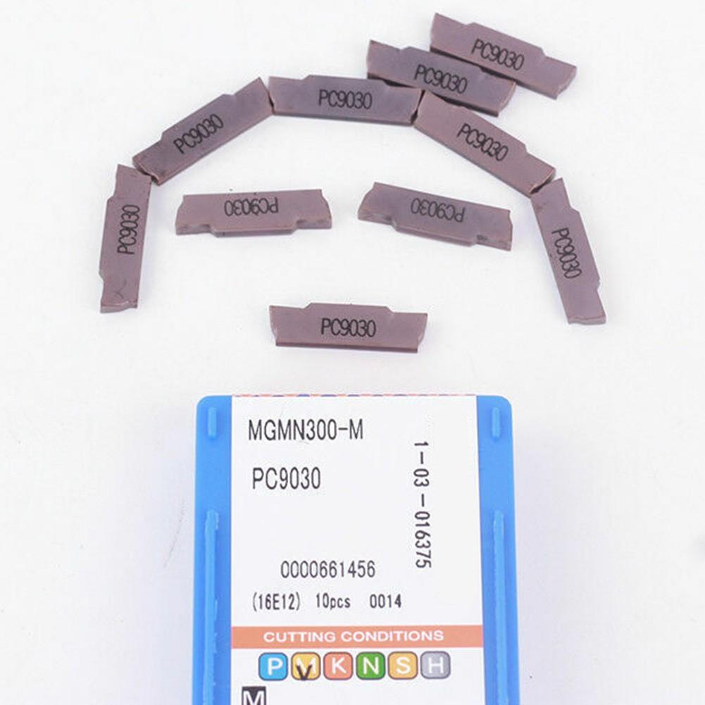 10 штук твердосплавных пластин MGMN300-M PC9030 для канавочного отрезного инструмента MGEHR/MGIVR