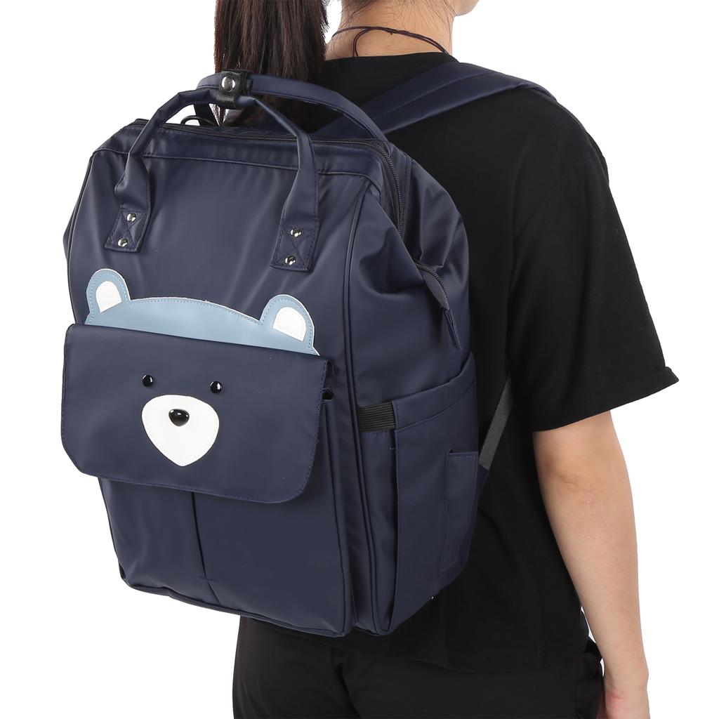 Многофункциональная детская сумка-рюкзак, вместительная сумка через плечо для матери и ребенка с ручкой(Военно-морской медведь )