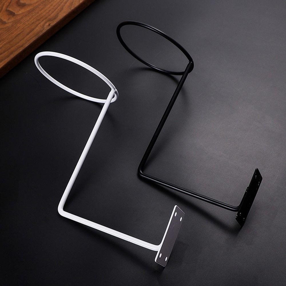 Wall-Mounted Helmet Hanger Display Rack Black White Storage Helmet Display Stand Storage Display
