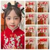 Flower Chinese New Year Headwear Bow Ancient Style Hairpin Simple Hanfu Hairpin  Children
