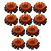 10Pcs Mini Fake Campfire Ornament Set Realistic Resin Fire Models for Fairy Garden Micro Landscape DIY Decor