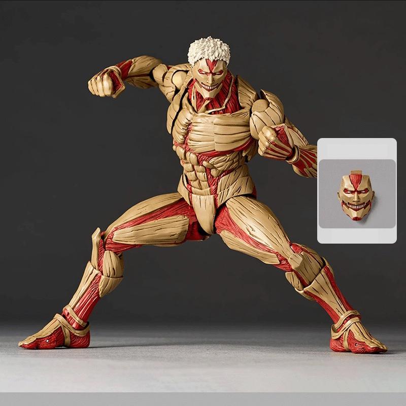 Kaiyodo Armored Titan Eren Jaeger Revoltech Yamaguchi Anime Action Figure Figurine PVC Movable Ko Model Toy Gift