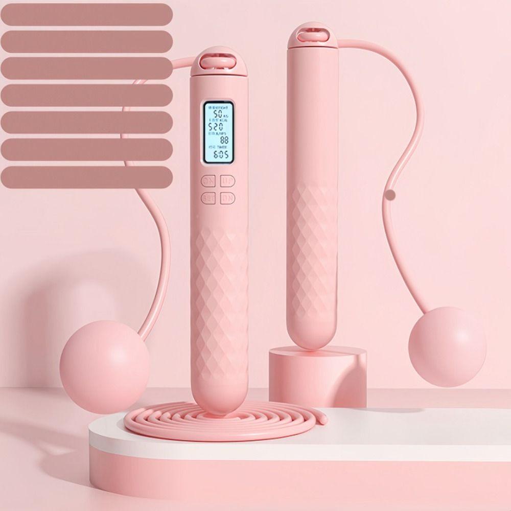 Anti-Skid Ropeless Jump Rope Cordless Digital Skip Rope Counting Skipping Rope Fitness Accessories