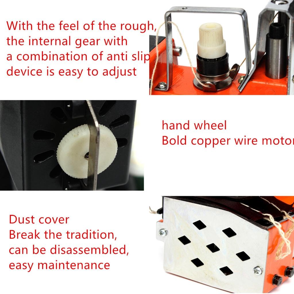 Портативная электрическая швейная машина 100 Вт, запечатывающая машина, 220 В, промышленная машина для шитья ткани с адаптером