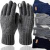 Men Knitted Thick Thermal Full Finger Gloves Women Men Fashion Winter Outdoor Warm Wool Driving Gloves Touchscreen Mittens