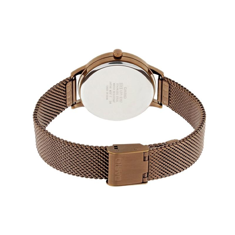 Casio Серия STANDARD Модный Business Casual Классический Циферблат со Стрелками Минеральное Стекло Кварцевый Механизм Ремешок из Нержавеющей Стали Японские LTP-E157MR-9A