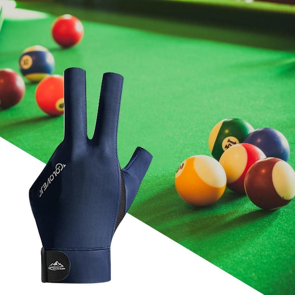 Breathable Training Glove Elasticity Left Hand Billiard Glove Snooker Glove Three Fingers