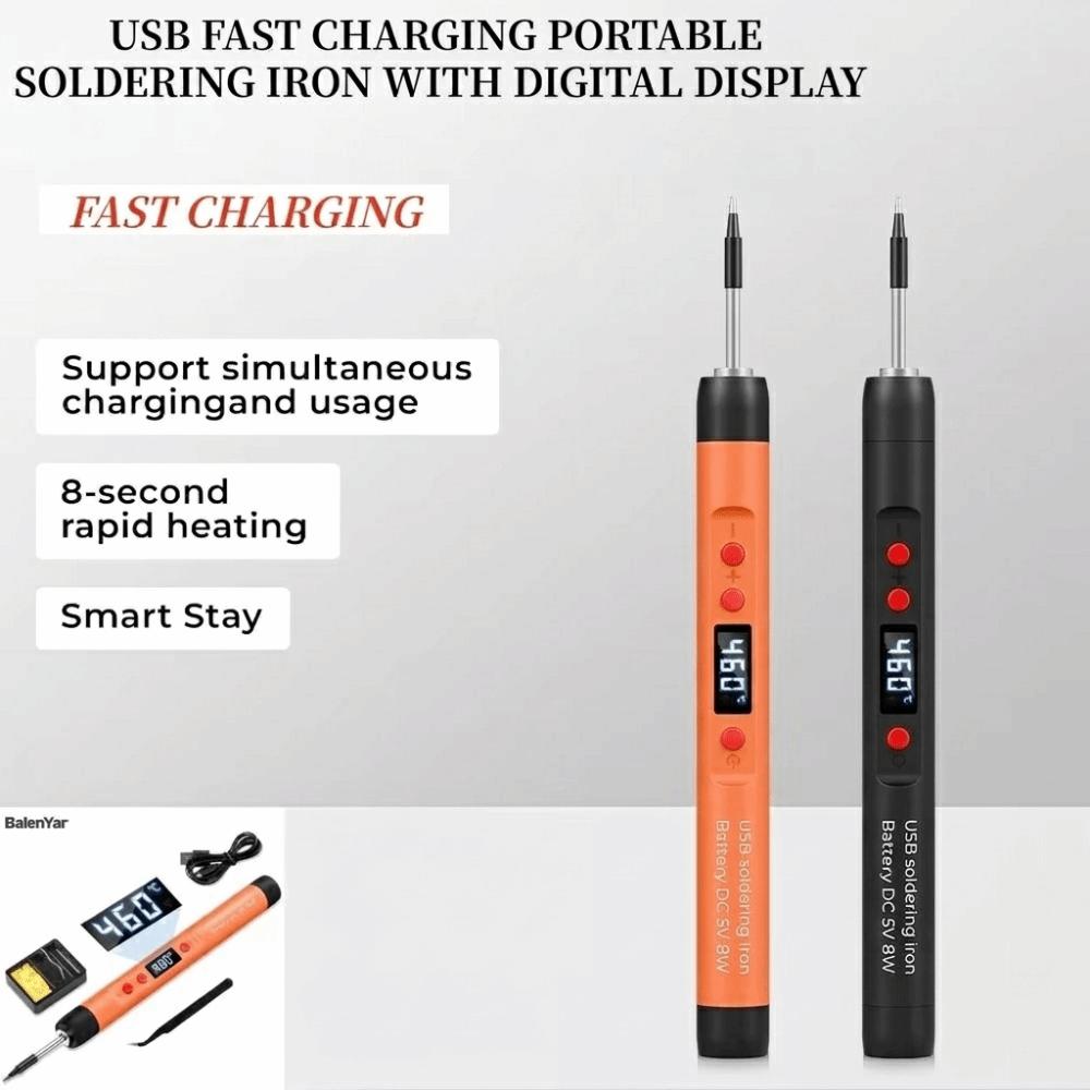 25W Power USB Soldering Iron Lithium Battery Solder Set Adjustable Soldering Iron Outdoor Repair
