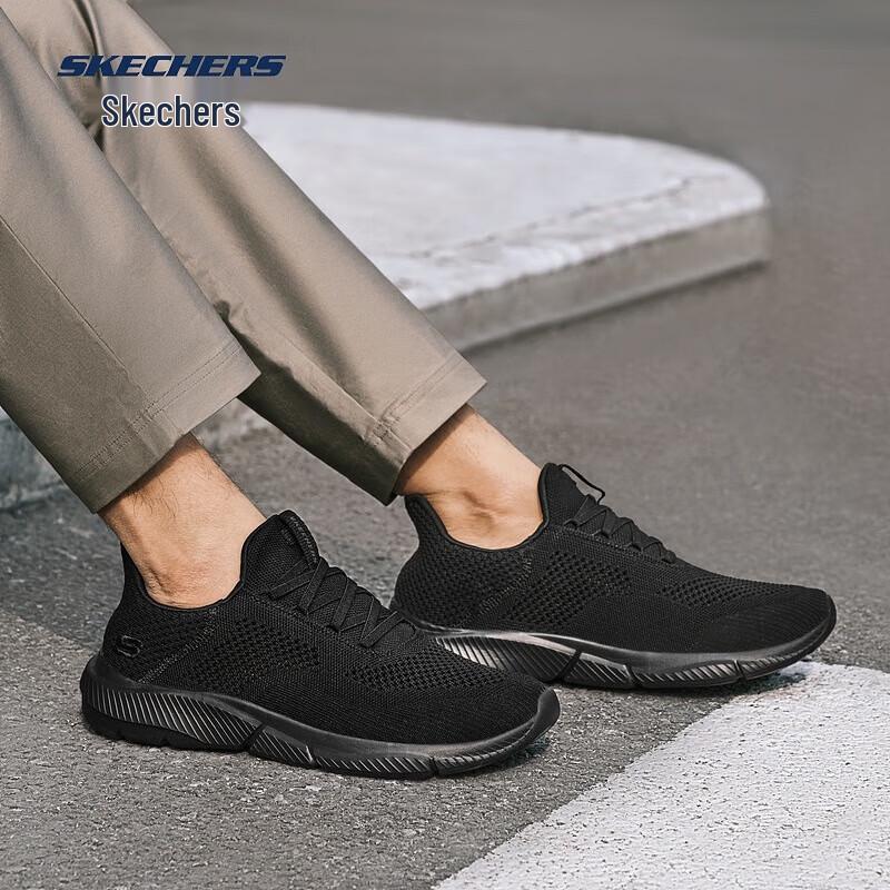 Skechers Унисекс Слипоны Сетчатые Беговые Кроссовки 210281