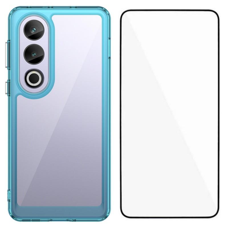 Для OnePlus Ace 3V 5G Чехол для телефона WANLONFENG Серия XC TPU Акриловая крышка с закаленным стеклом (Большое отверстие для линзы)