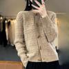 Sweaters Coat Cardigan for Women Autumn Winter Vintage Loose Long Sleeve Knit Cardigan Sweaters Jacket