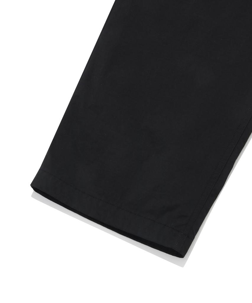 COVERNAT Woven Semi-Wide Buckle Pants Black