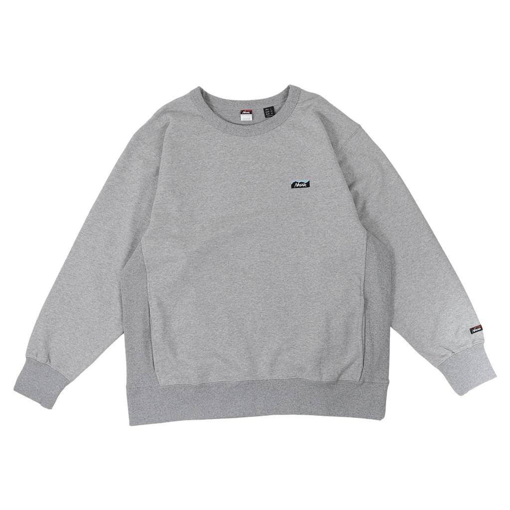 NANGA Eco Hybrid Mini Box Logo Embroidered Sweatshirt NW24411F013 LGRY XL Men's