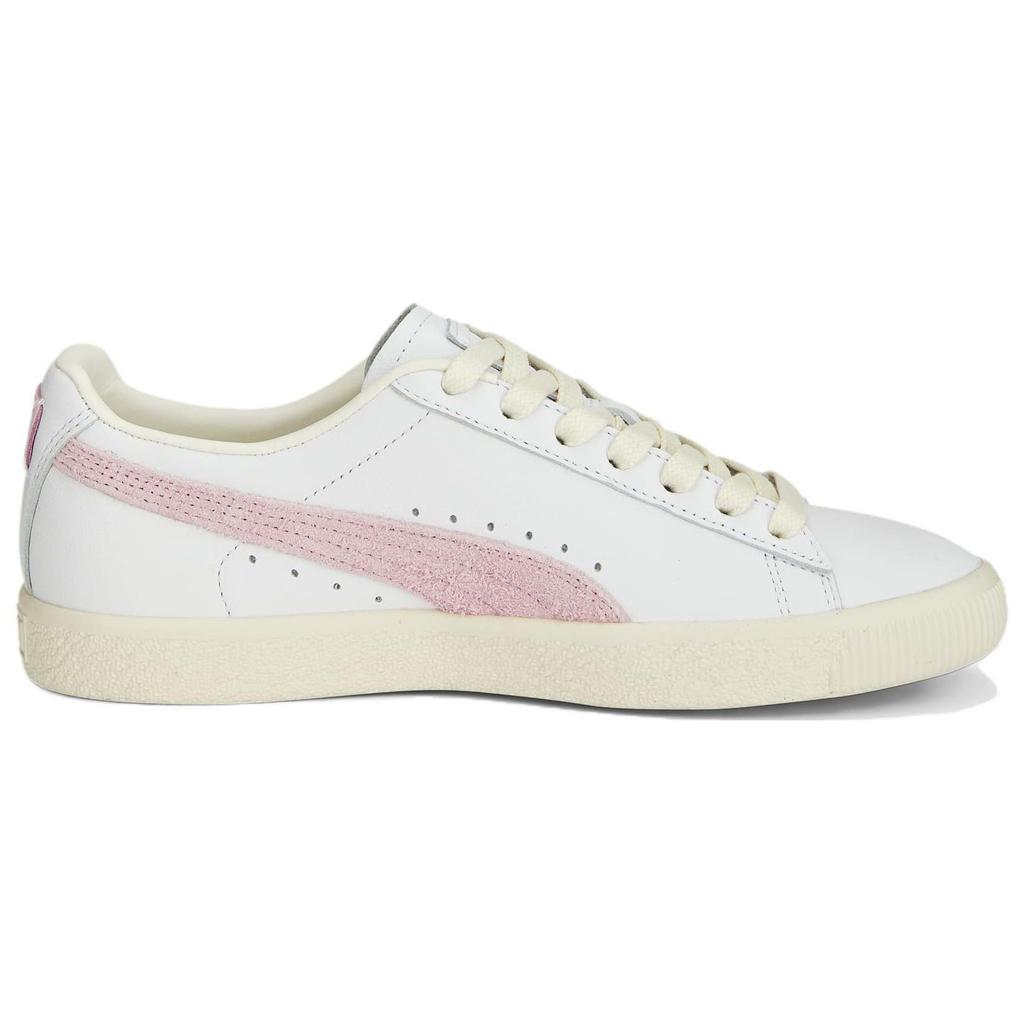 Puma Clyde Base Pearl Pink Unisex Sneakers White Team-Gold 390091-05