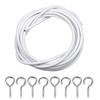 1Set PVC Steel Window Cord Cable Net White Curtain Track Wire New Wall Hanging Line